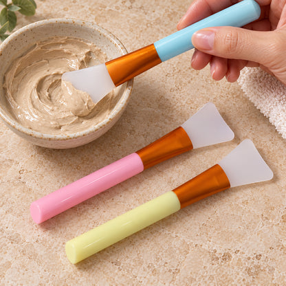 Silicone Face Mask Brush Set for Even Skincare Application at Home and Salon (3 Pc)