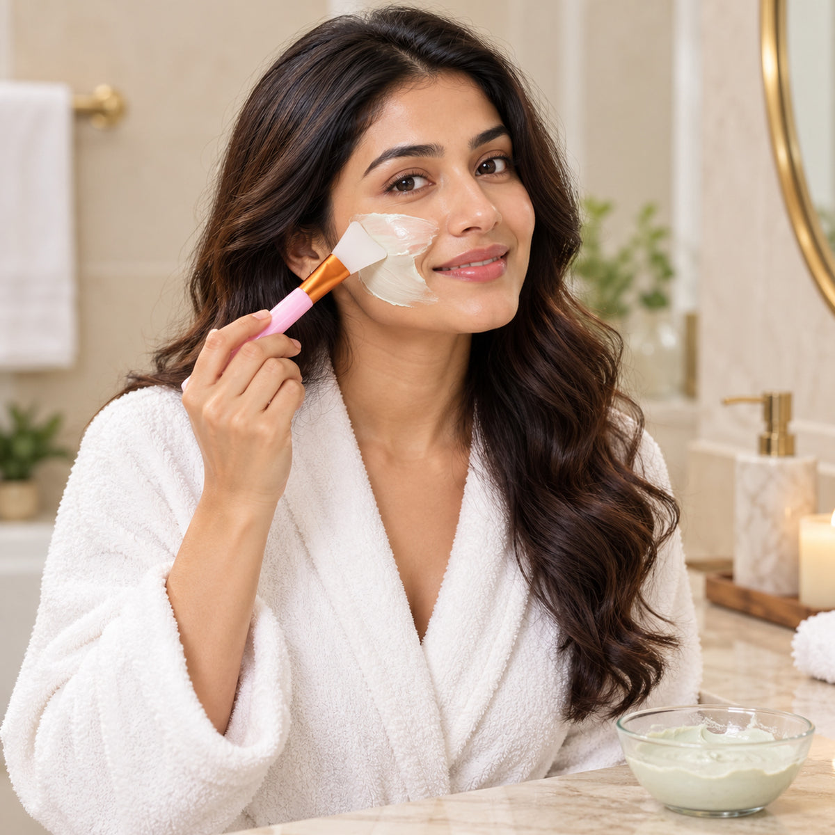 Silicone Face Mask Brush Set for Even Skincare Application at Home and Salon (3 Pc)