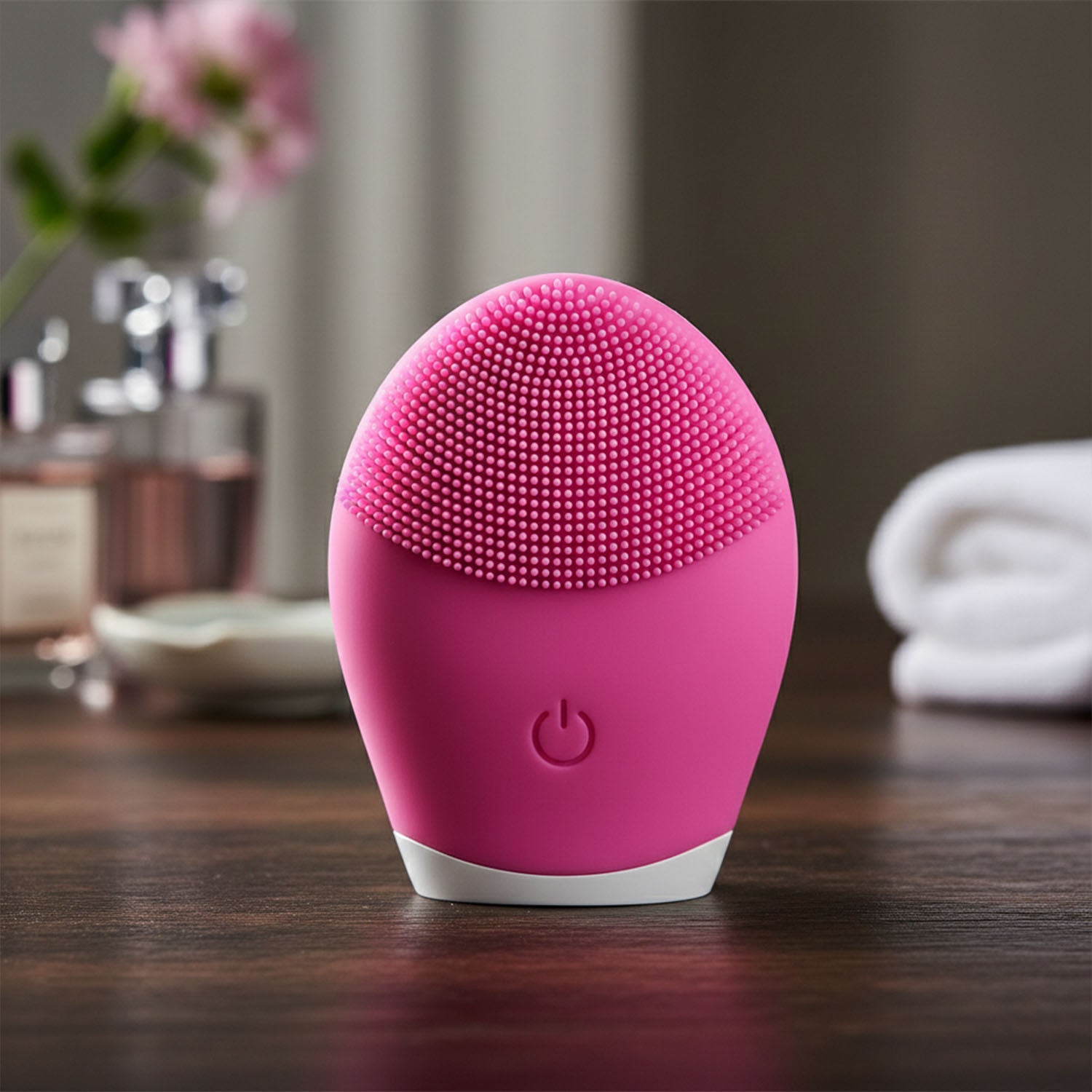 Premium Silicone Electric Facial Cleansing Brush (1 Pc)