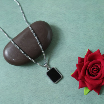 Men's fashion pendant chain on white background