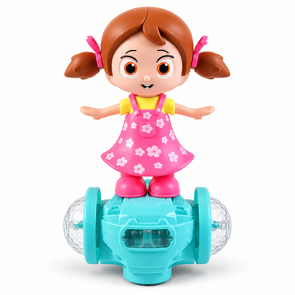Musical Doll Toy with Colourful LED Lights and Multidirectional Movement (1 Pc)