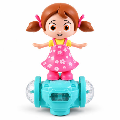 Musical Doll Toy with Colourful LED Lights and Multidirectional Movement (1 Pc)