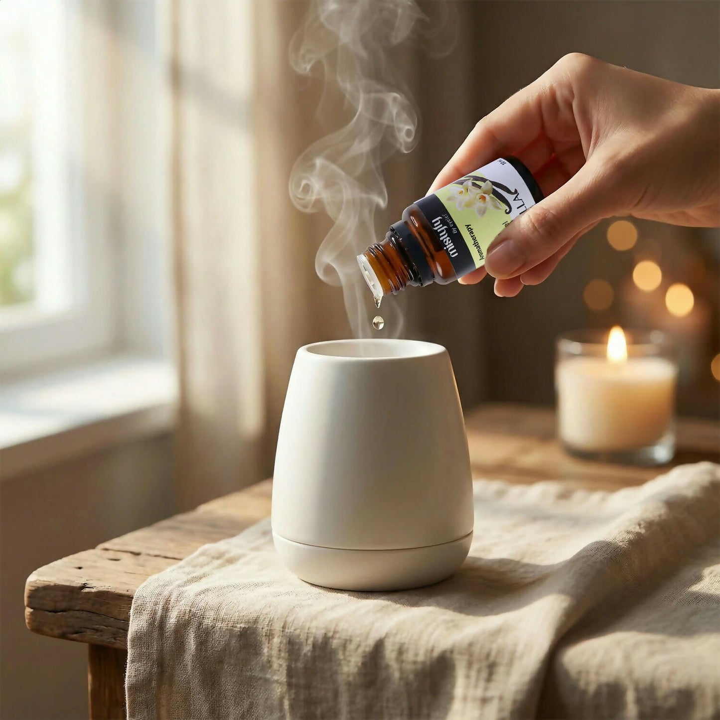 Mistyfy Warm Caramel Vanilla Aromatherapy Set – Diffuser Oil (10 ml)