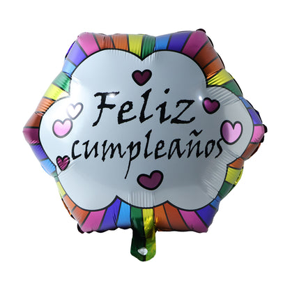 Feliz Cumpleanos Foil Balloon for Birthday Decoration 1 Pc