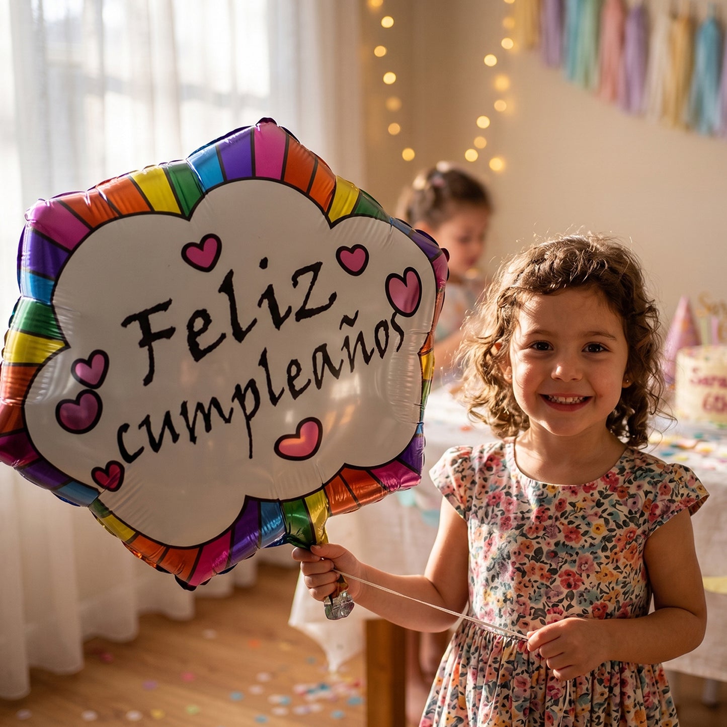 Feliz Cumpleanos Foil Balloon for Birthday Decoration 1 Pc
