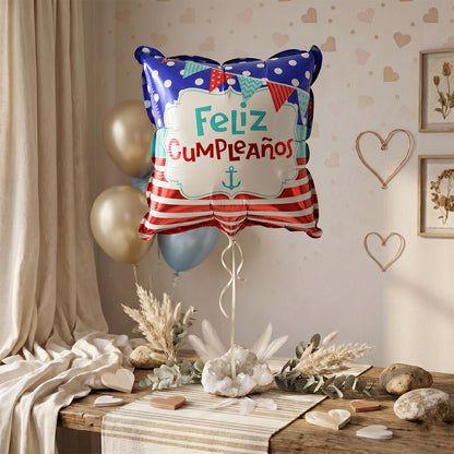 Feliz Cumpleanos foil balloon hanging decoration