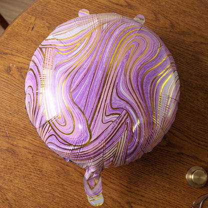 Round marble balloon home event