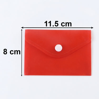 Slim, portable plastic folder envelope suitable for travel and meetings