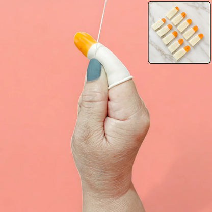 Silicone Finger Protector Caps, Reusable Anti Slip Fingertip Covers (10 Pcs Set)