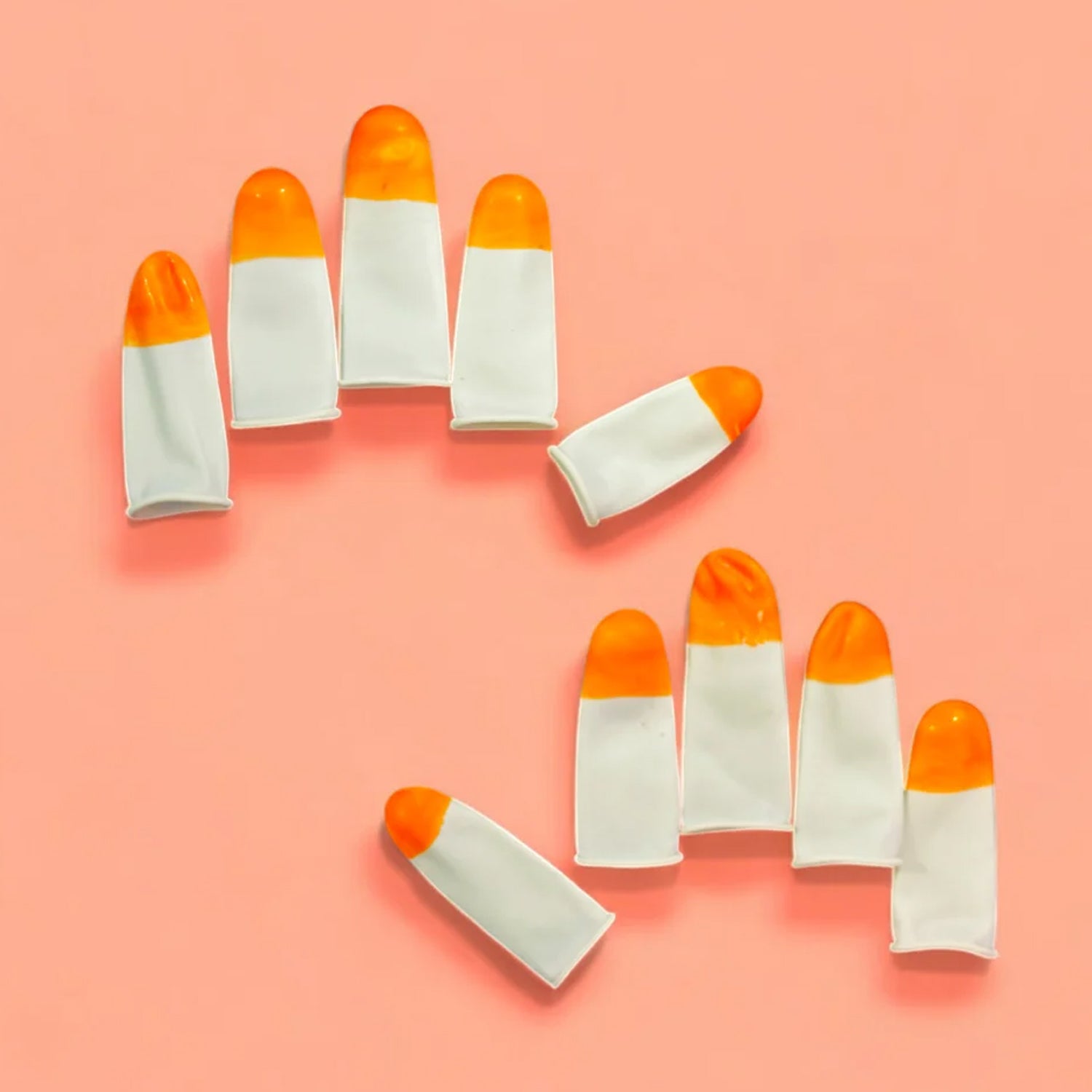 Silicone Finger Protector Caps, Reusable Anti Slip Fingertip Covers (10 Pcs Set)
