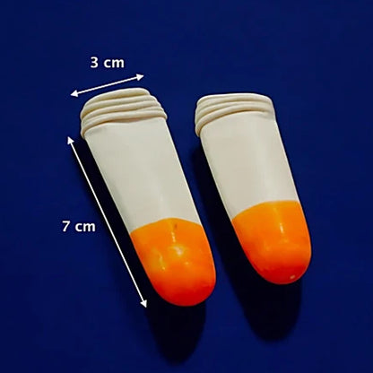 Silicone Finger Protector Caps, Reusable Anti Slip Fingertip Covers (10 Pcs Set)