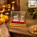 Silver Decor Cow & Kalash Set – Elegant Pooja Decor Piece