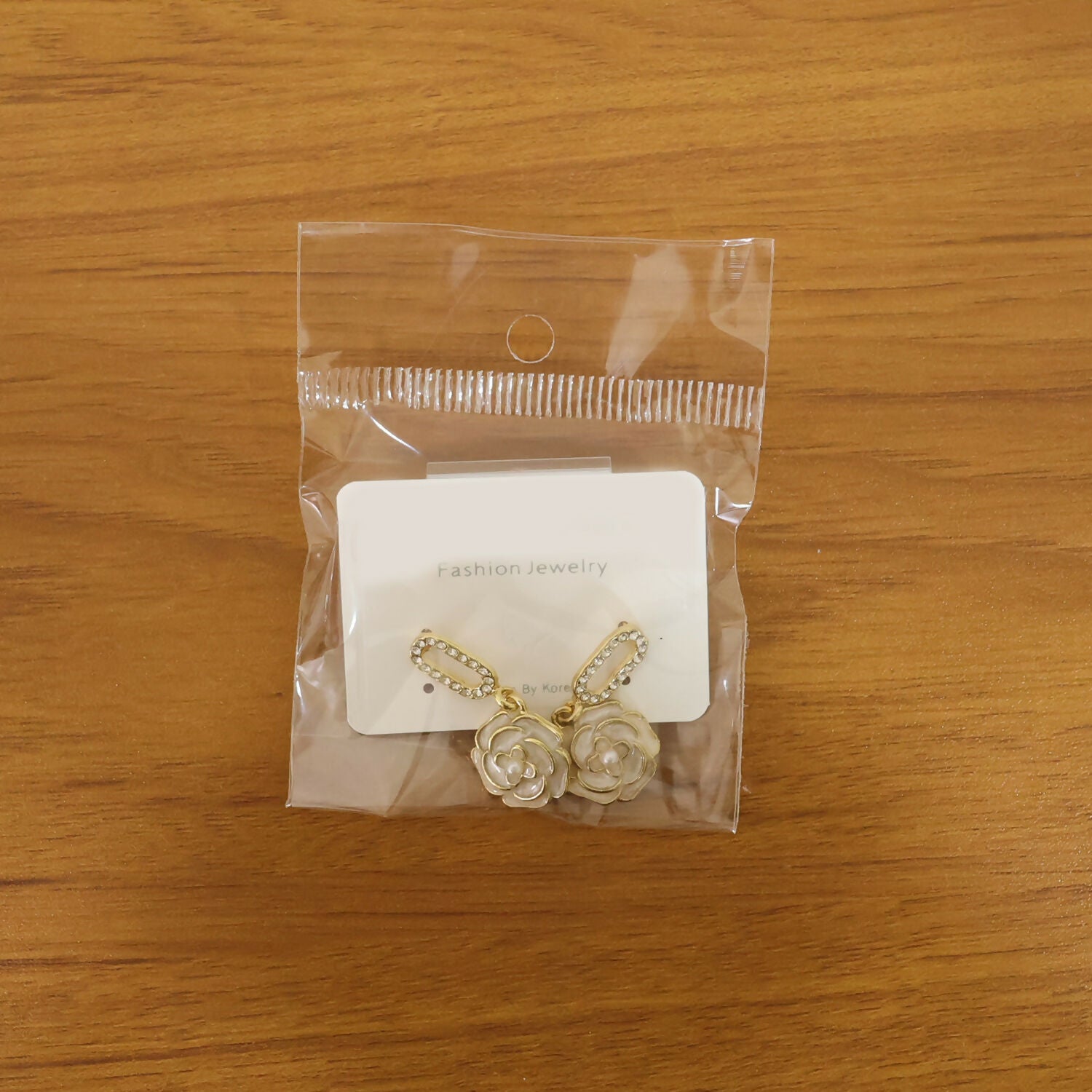 Luxury Korean Style Gold Plated Flower Drop Earrings for Women & Girls