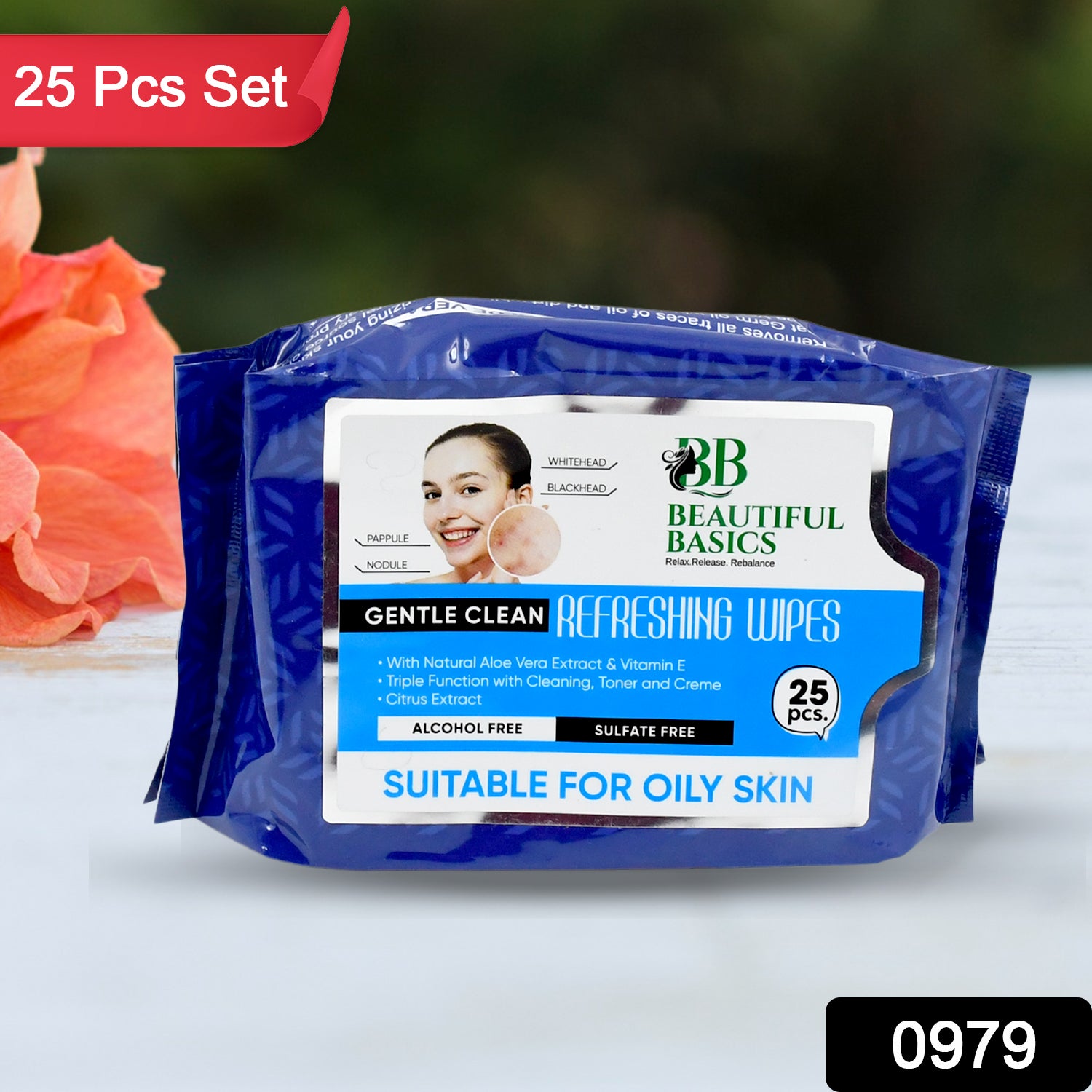Oily skin cleaning wipes