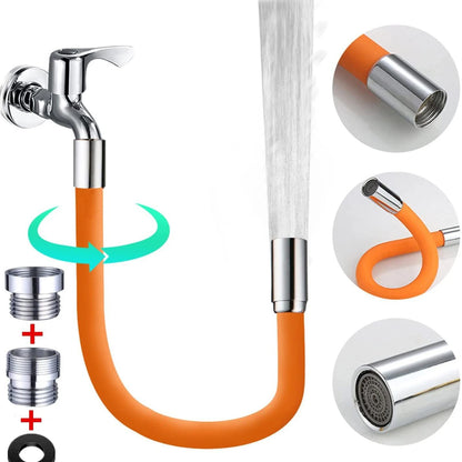 Flexible Silicone Water Tap Extender Pipe 44 Cm 1 Pc