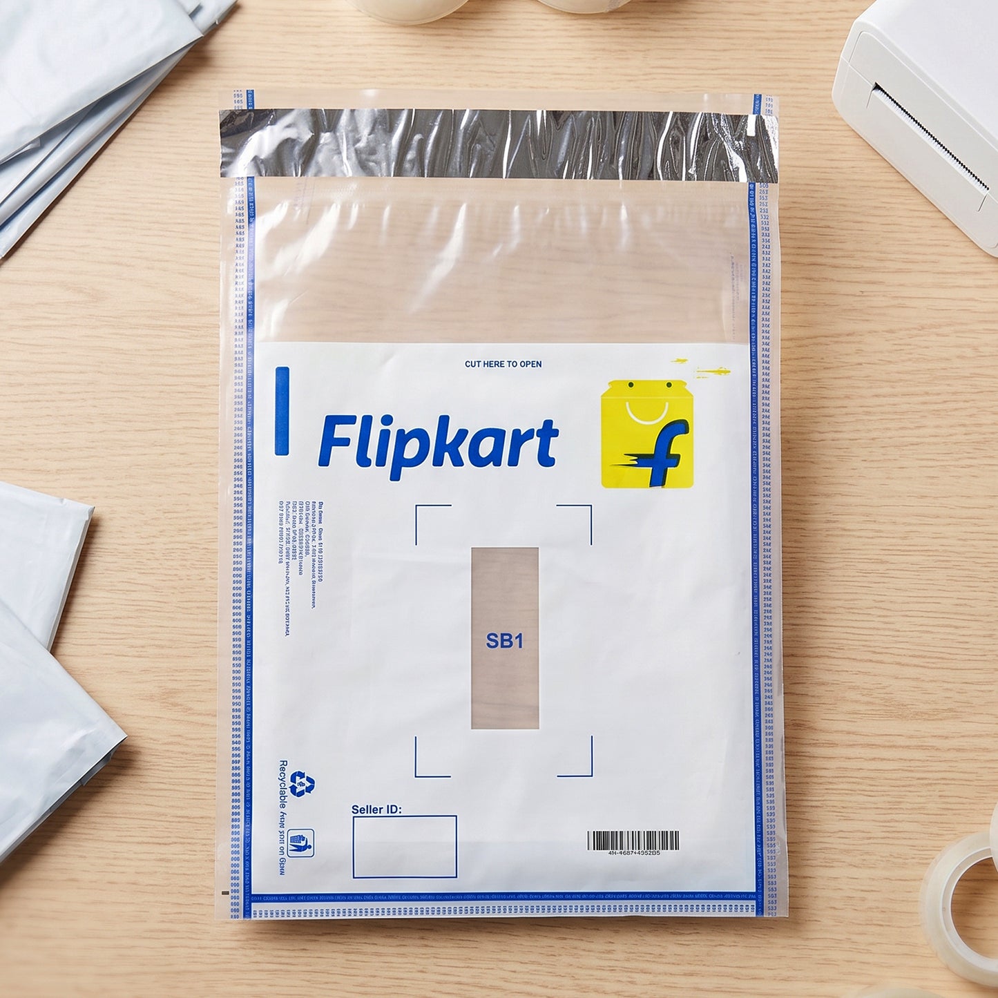Flipkart Courier Bags 6 x 8 Inch Pack of 100 Tamper Proof Polybags (100 Pc)