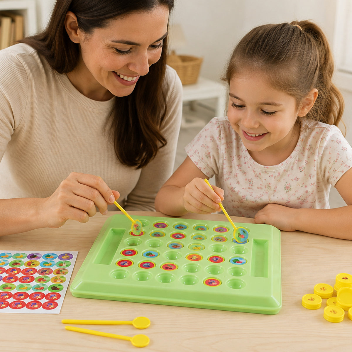 Flip and Match Fruit Memory Board Game for Kids Brain Learning Fun (1 Set)