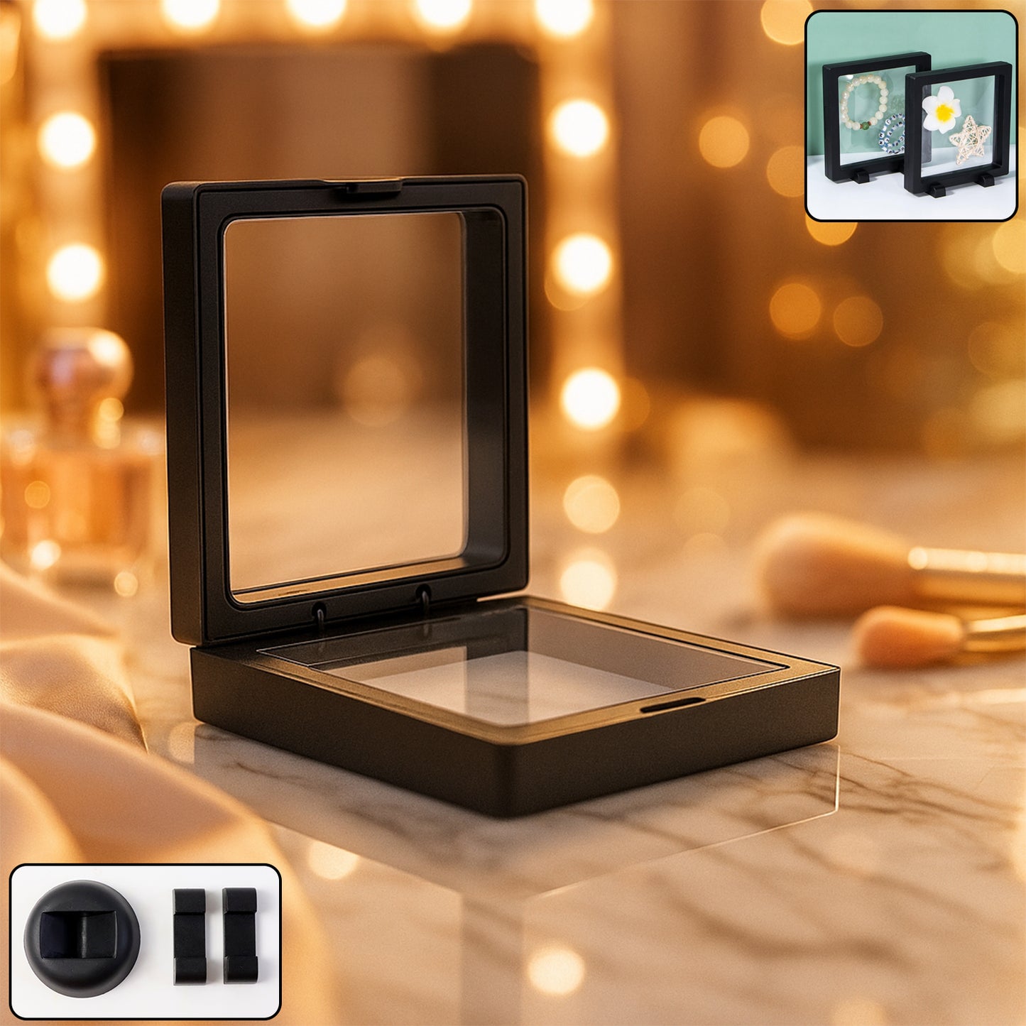 Transparent Jewellery Display Box (11x11 cm / 1 Pc)