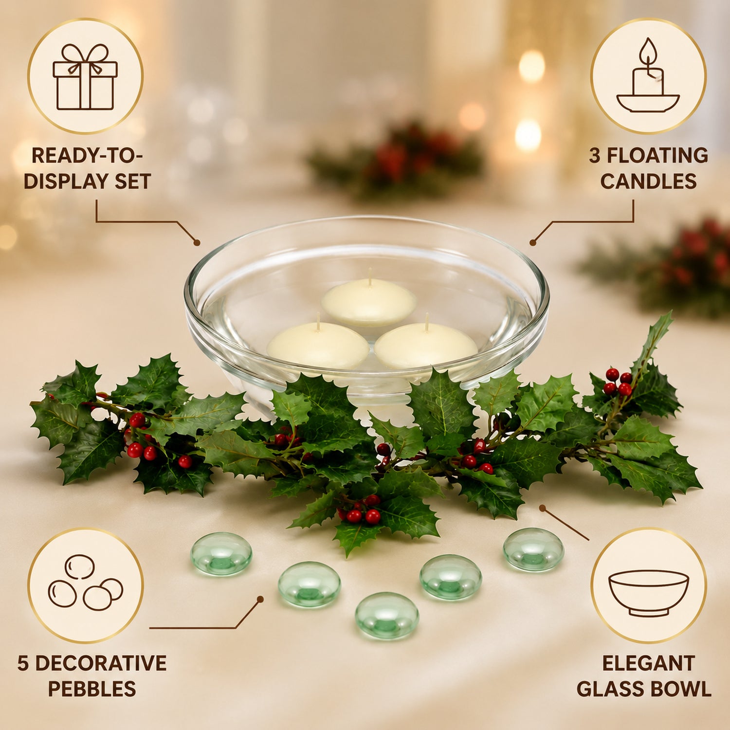 Floating Candle Holder – Romantic Table Decor | Styleva