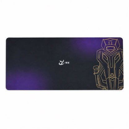 Purple Black Gradient Bath Runner, Gold Line Art Anti-Slip Mat (1 Pc, 70x30 Cm)