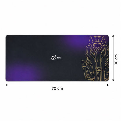 Purple Black Gradient Bath Runner, Gold Line Art Anti-Slip Mat (1 Pc, 70x30 Cm)
