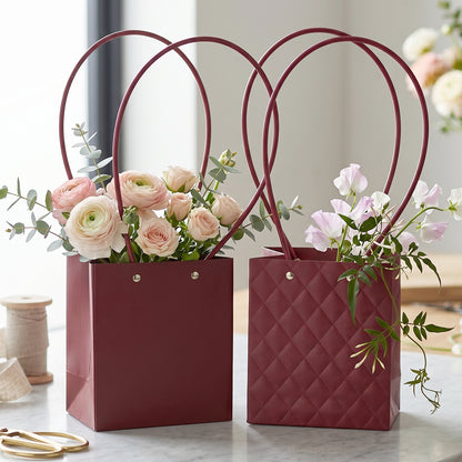 Flower bag bouquet use