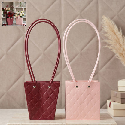Flower packaging bag white bg