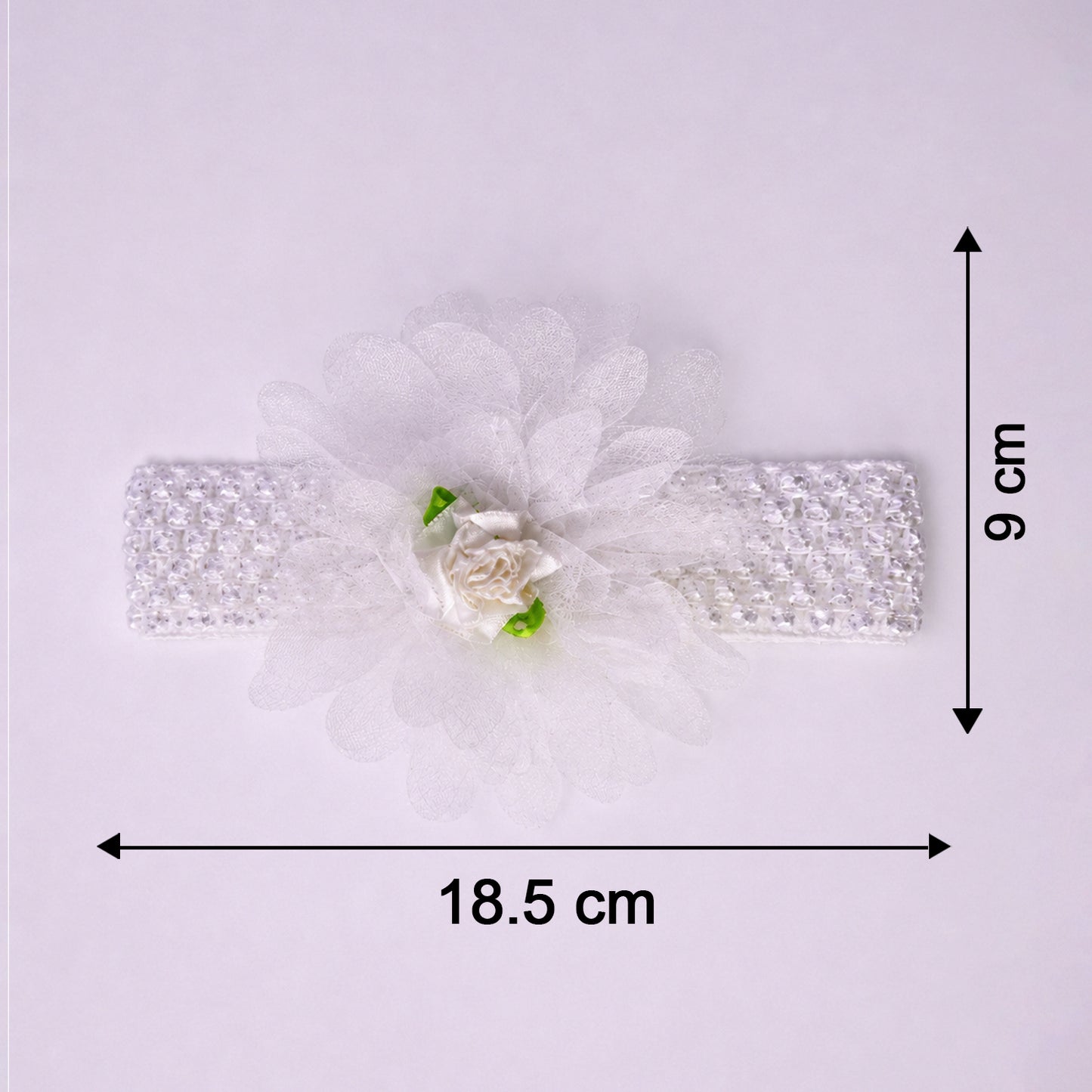 Cute Soft Elastic Floral Baby Headband Stylish Stretchable Hair Band (1 Pc)