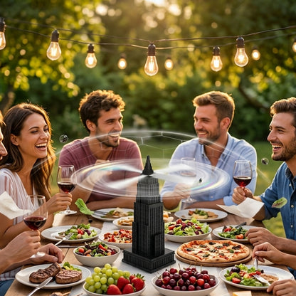 Small Tabletop Fly Repeller Fan Tower Design Food Protection (1 Pc)