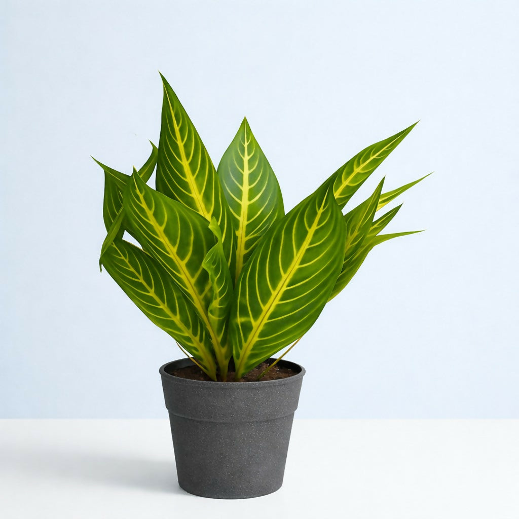 Artificial Decorative Tabletop Plant with Pot for Home & Office Décor