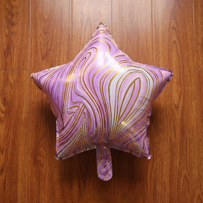 Star marble balloon full shape