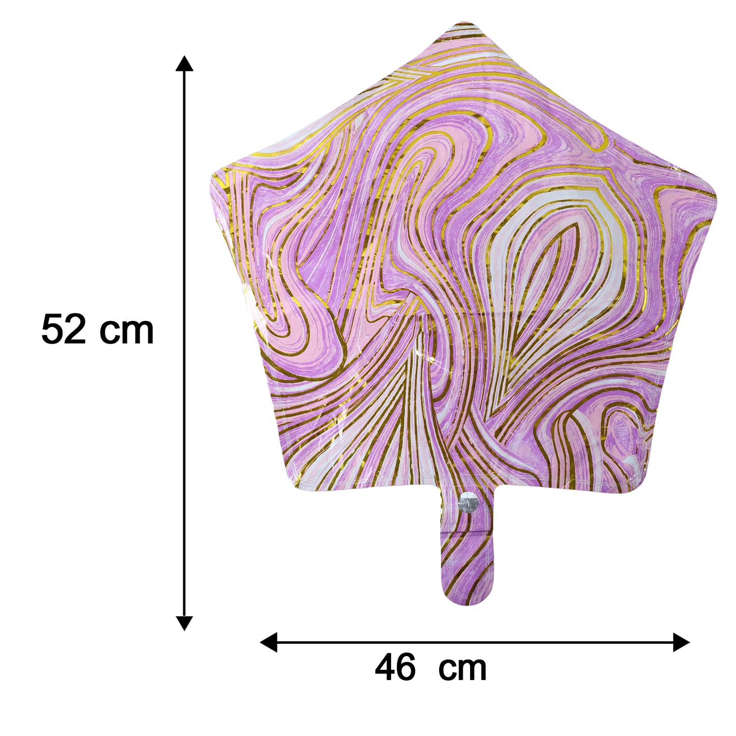 Star marble balloon size chart