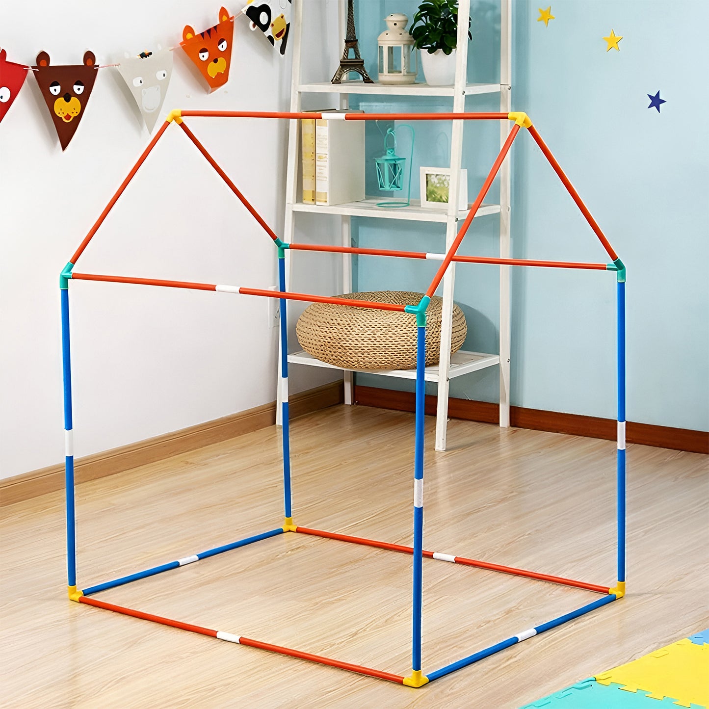 Jurassic Park Theme Foldable Kids Play Tent House with Pipe Frame Structure