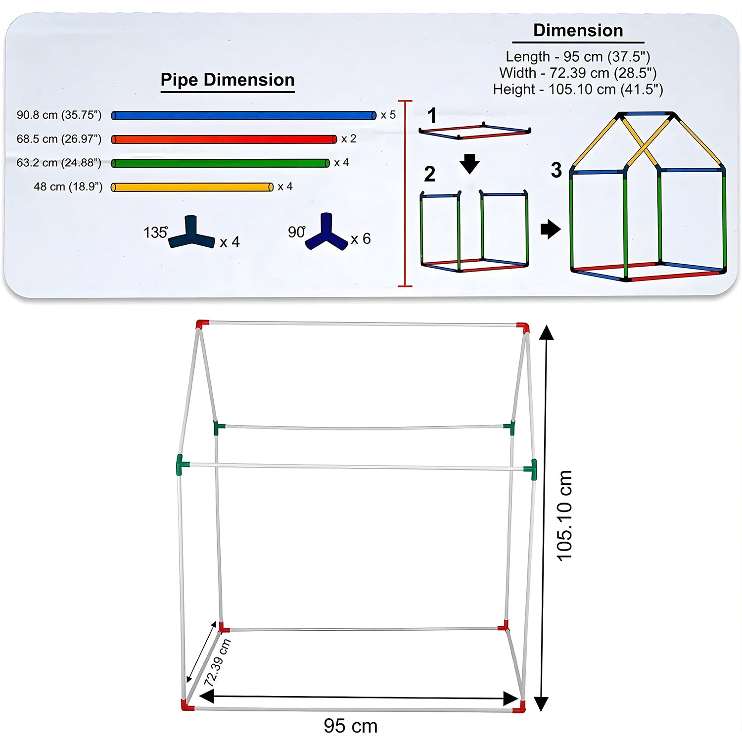 Jurassic Park Theme Foldable Kids Play Tent House with Pipe Frame Structure