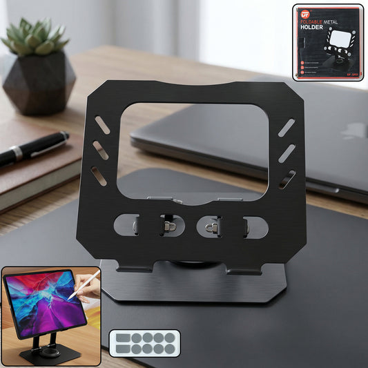 Foldable Adjustable Metal Laptop Stand (1 Pc)