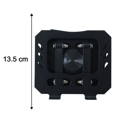 Foldable tablet stand with size chart