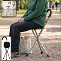 Folding Walking Stick with Seat 3 Leg Cane Stool Chair Support Stand (1 Pc)