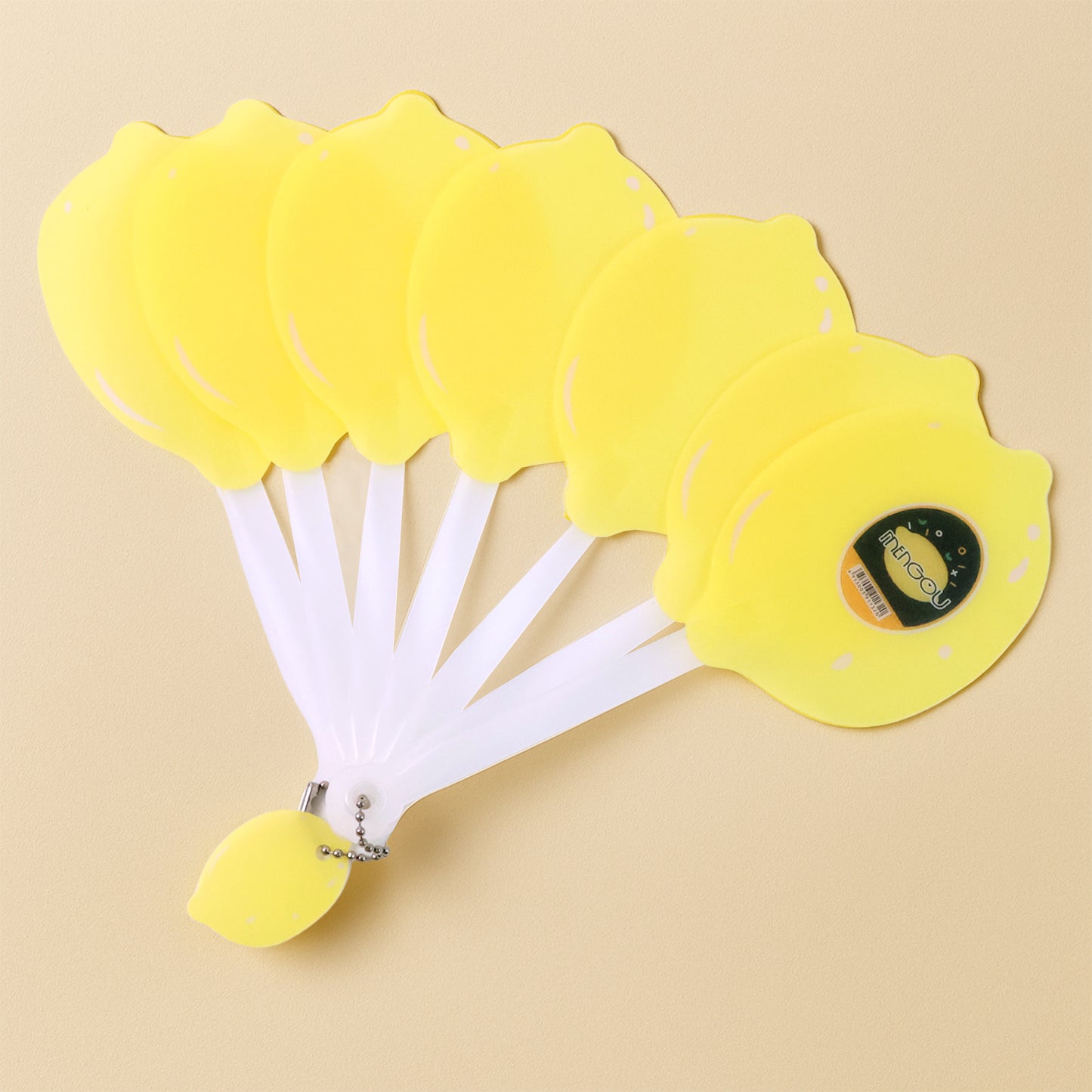 Lemon-Shape Hand Fan - (1 Pc)