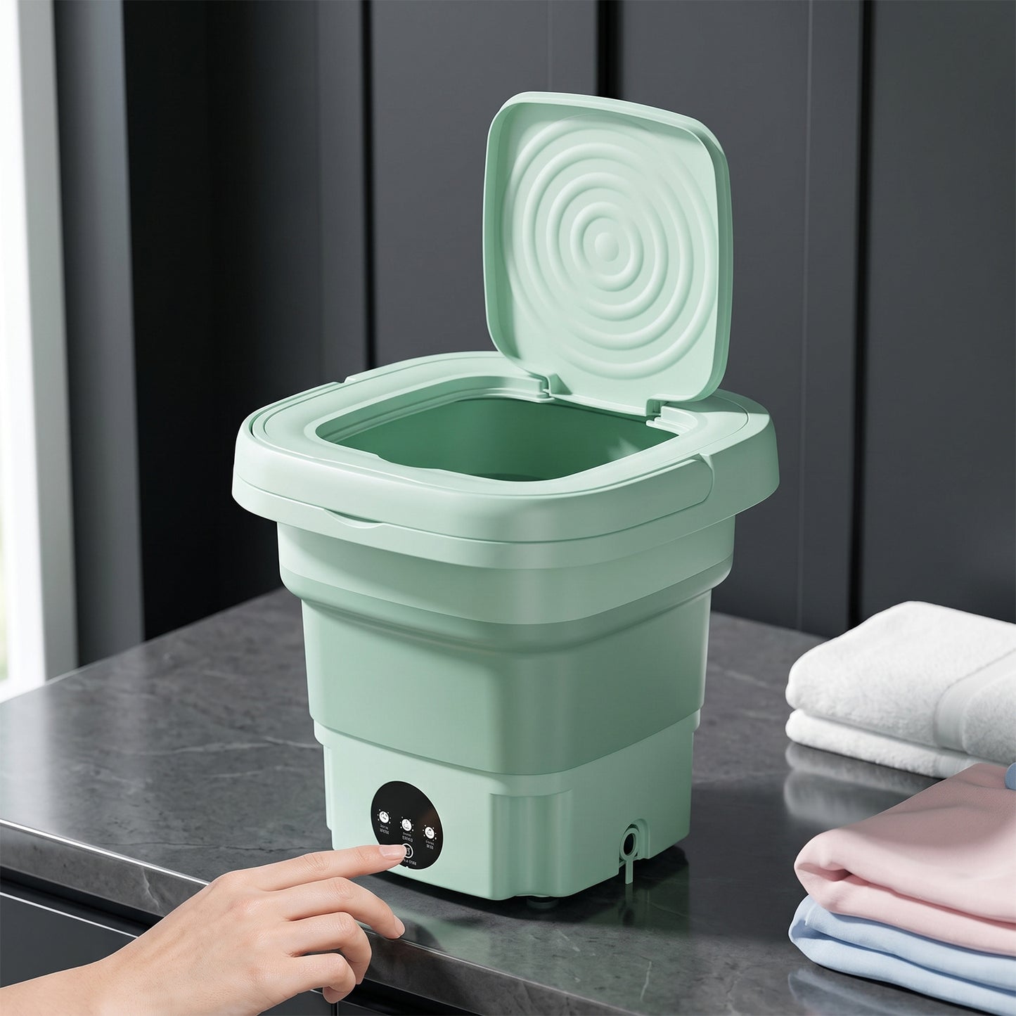 Portable Washing Machine – Mini Folding Washer for Delicates | DeoDap
