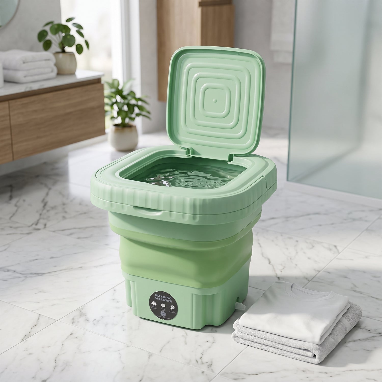 Portable Washing Machine – Mini Folding Washer for Delicates | DeoDap