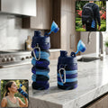 Collapsible Silicone Water Bottle – 500ml Travel-Friendly