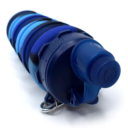 Colorful Collapsible Silicone Water Bottle – 500ml Travel-Friendly