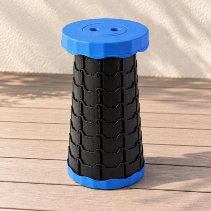 Telescopic Folding Stool, Retractable Portable Camping and Fishing Seat (1 Pc, 42x23 Cm)