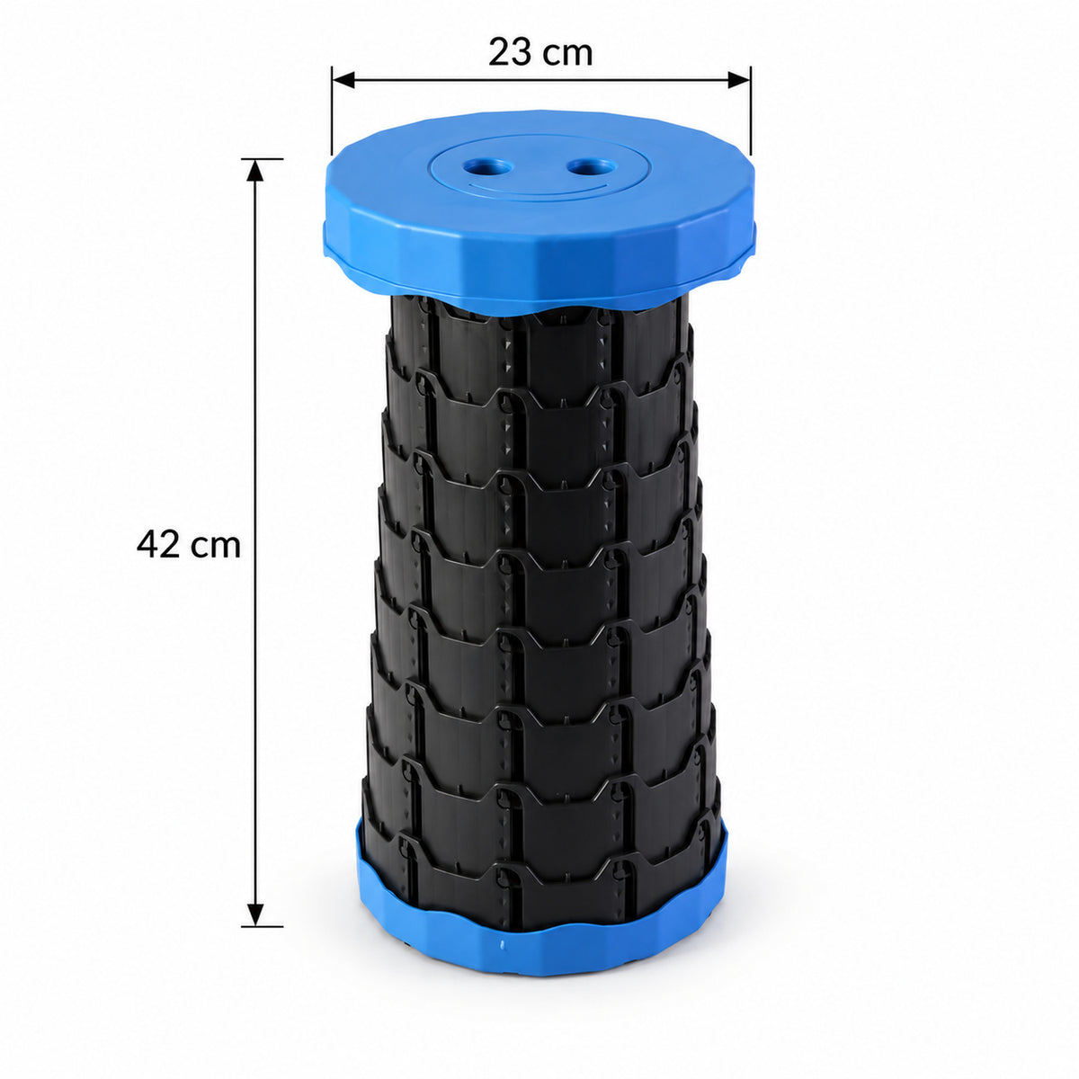 Telescopic Folding Stool, Retractable Portable Camping and Fishing Seat (1 Pc, 42x23 Cm)