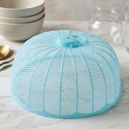 Plastic Mesh Food Cover Dome with Handle for Dining Table 21x10 Cm (1 Pc)