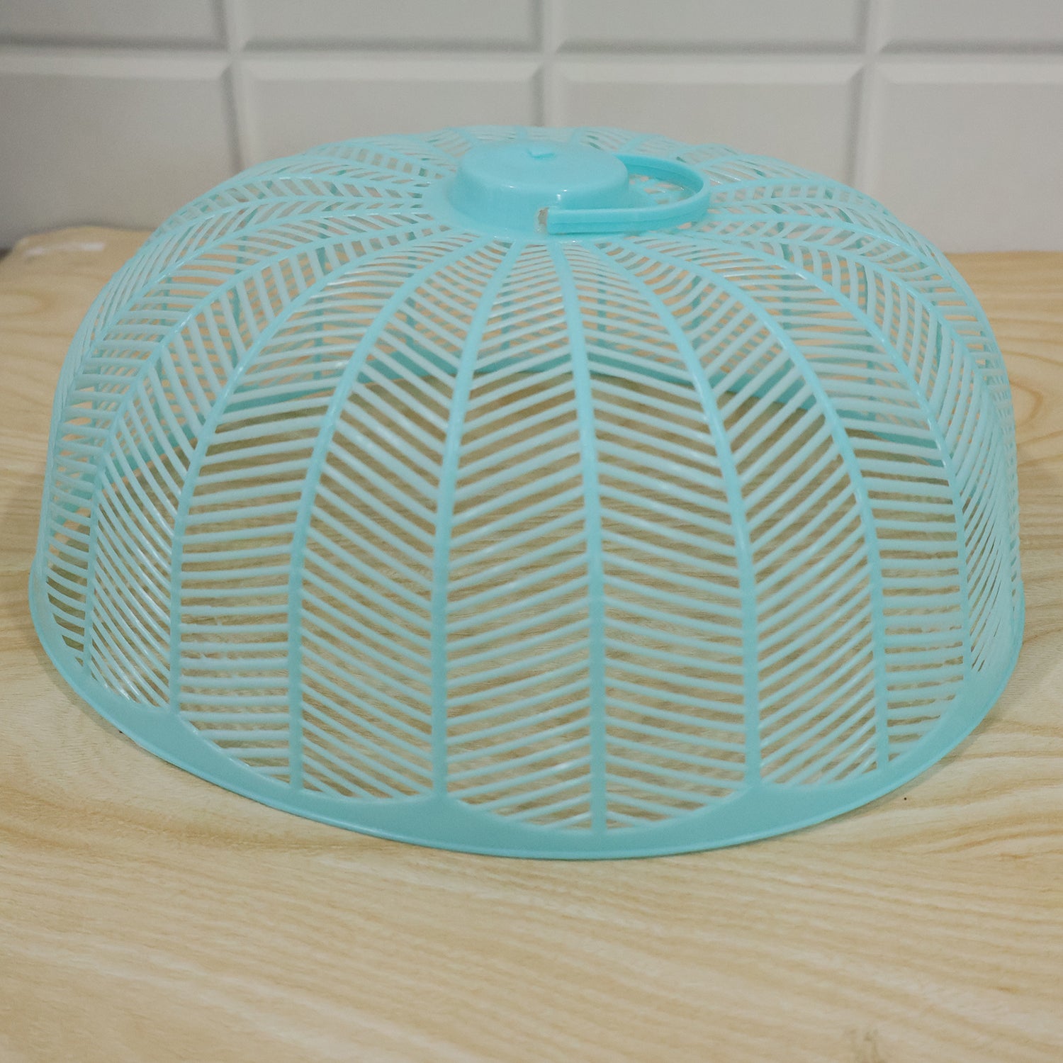 Plastic Mesh Food Cover Dome with Handle for Dining Table 21x10 Cm (1 Pc)