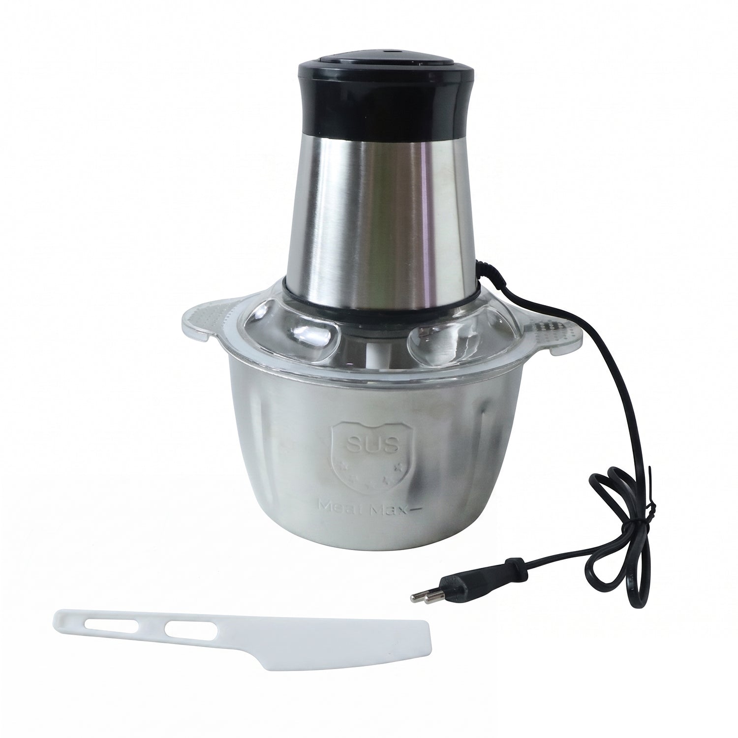 Food processor with sharp stainless steel blades