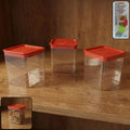 Airtight Food Storage Container Set – 3 Pieces, 350 ml Each