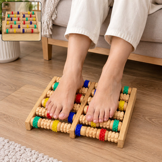 Wooden Foot Massage Roller Board