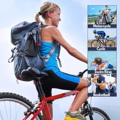 Portable High Pressure Foot Air Pump with Needle (1 Pc)